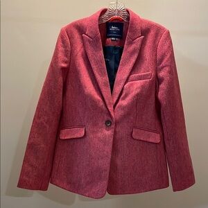 Boden Women's Pink British Tweed Blazer | size US 10R UK 14R